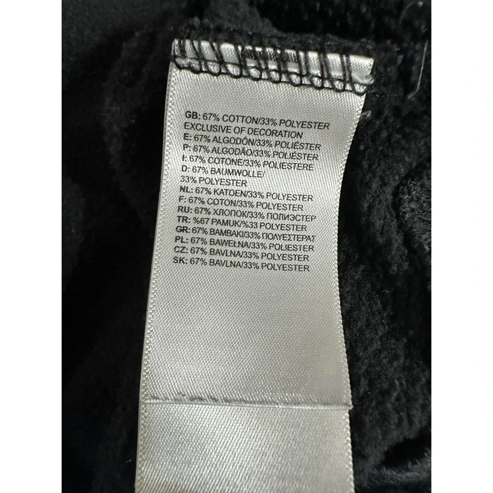 North Face Hoodie Mens Large‎ Black Pullover Fleece Sweatshirt Logo Outdoor